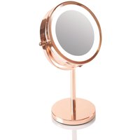 Rio Women's Rose Gold Double Sided LED Cosmetic Mirror