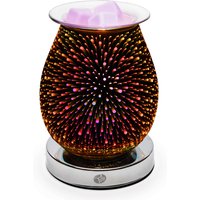 Rio Alura Wax Melt Burner & Aroma Diffuser Lamp in Silver