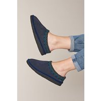 Moshulu Women's 'Alaska 2' Mule Slippers in Indigo | Size: 4