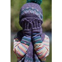 Moshulu 'Mini Frampton Glove' Kid's Stripe Gloves in Navy | Size: 7-10 Years
