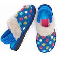 Moshulu 'Mini Malia' Spotty Mule Slippers in Cobalt | Size: Infant 11