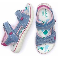Moshulu 'Skipping' Nubuck Everyday Sandals in Blue | Size: Infant 12