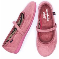 Moshulu 'Mini Banoffee' Colourful Ballet Slippers in Baby Pink | Size: Infant 12