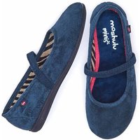 Moshulu 'Mini Banoffee' Colourful Ballet Slippers in Indigo | Size: Infant 10