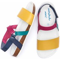 Moshulu Girl's 'Springing' Colour Block Sandals in Yellow | Size: Infant 13