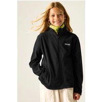 Regatta 'King II' Full Zip Active Fleece in True Black | Size: 7-8 Years