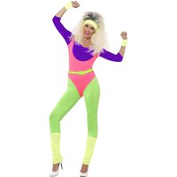 Fancy Dress 80s rk Out Costume Jumpsuit