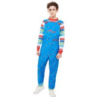 Chucky Costume Blue Dungarees & Top