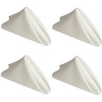 Set 4 Polyester Square Napkins Table Cloth