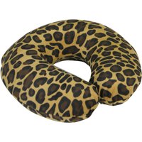 Aidapt Memory Foam Neck Cushion Tan Leopard in Brown