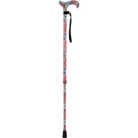 Aidapt Deluxe Patterned Walking Cane Floral in Natural