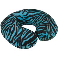 Aidapt Spare Blue Zebra Cover For Memory Foam Neck Cushion in White