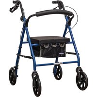 Aidapt 4 Wheel Rollator With Bag Blue