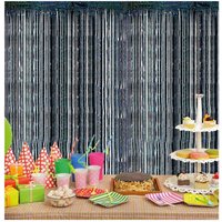 Netagon Shimmer Tinsel Curtain 3M x 1M Black