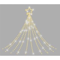 Xmas Haus 1.5m Waterfall Light chain 330 Led -10% twinkle in White | Size: 1 Pack