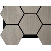 Fuse Acoustic Wall Panels Fuse Acoustic Wooden Hexagon Wall Panel in Grey Oak