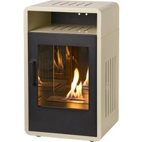 Adam Fires & Fireplaces Adam Bellini Bio Ethanol Stove in Cream