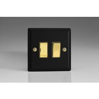 Varilight Vogue Collection Matt Black 1-Gang Switched 13 Amp Fused Spur