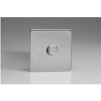 JDSP401S Leading & Trailing Edge 1 Gang Brushed Steel 86x86x48mm