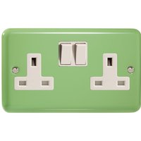 2 Gang 13 Amp Switched Socket Classic Lily Beryl XY5W.BG