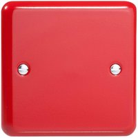 Varilight Single Blank Plate Pillar Box Red XYSB.PR