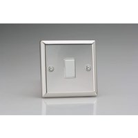 XC1W Rocker Switches 1 Gang Mirror Chrome Grey