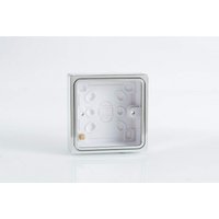 1 Gang Pattress Wall Box Chrome Effect Finish YBSC