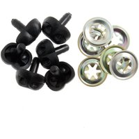 & ANIMAL NOSES 12MM Toy Noses Animal Dog 12mm Black Pack 100 Trimits