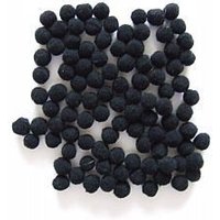 & POM POMS 1 4IN PK100 Pom Poms 0.7cm Black Pack 100 Trimits