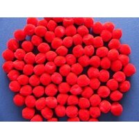 & POM POMS 1 2IN PK100 Pom Poms 1.3cm Red Pack 100 Trimits