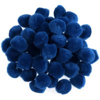 & POM POMS 1 2IN PK100 Pom Poms 1.3cm Royal Pack 100 Trimits