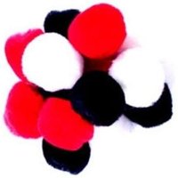 & POM POMS 1 1 2IN PK50 Pom Poms 3.5cm Assorted Pack 50 Trimits