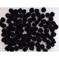 & POM POMS 1 1 2IN PK50 Pom Poms 3.5cm Black Pack 50 Trimits