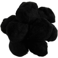 & POM POMS 2IN PK25 Pom Poms 5cm Black Pack 25 Trimits