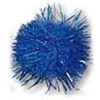 & POM POMS 1 2IN PK100 Pom Poms 1.3cm Metallic Royal Pack 100 Trimits