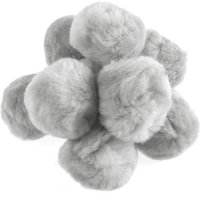 & POM POMS 2IN PK25 Pom Poms 5cm Grey Pack 25 Trimits