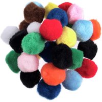 & POM POMS 1IN PK100 Pom Poms 2.5cm Mixed Pack 100 Trimits