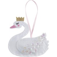 & FELT SWAN CROWN Felt Decoration Kit Christmas Swan Crown Trimits