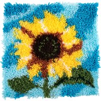 & L HOOK SUNFLOWER Latch Hook Kit Sunflower Trimits
