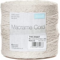 & Trim Macramé Cord Cotton 262m x 3mm 0.5kg Natural