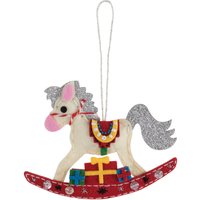 & FELT KIT R HORSE Felt Decoration Kit Christmas Rocking Horse Trimits