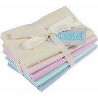 & FQ Pack PASTEL Fabric Fat Quarters Pastel Bundle 5 Trimits