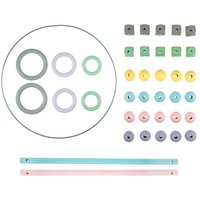 & Macramé Accessories Starter Pack 39 pieces Colours