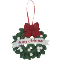 & FELT DEC WREATH Felt Decoration Kit Christmas Wreath Trimits