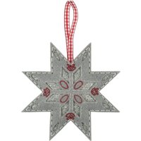 & Felt Decoration Kit Christmas Nordic Snowflake