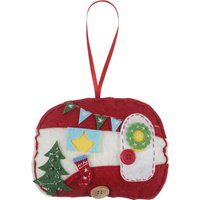& FELT DEC XMAS CARAVAN Felt Decoration Kit Christmas Caravan Trimits