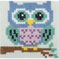 & XSTITCH OWL Counted Cross Stitch Kit Owl Trimits