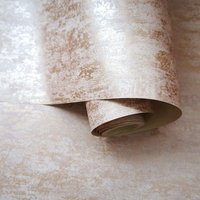 Holden Decor Loft Texture Industrial Concrete Stone Distressed Metallic Wallpaper in Pink