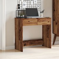 Berkfield Home Desk Old Wood 80x40x75 cm Engineered Wood in Brown | Size: 80 x 40 x 75 cm