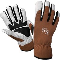 & SureFit Spandex Copper white & Gardening gloves Medium Brown